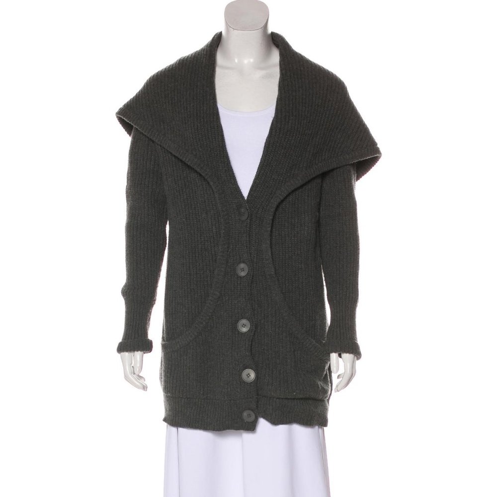 Grey Theyskens' Theory knit cardigan